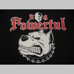 Powerful Dog ľahké sťahovacie vrecko ( batôžtek / vak ) s čiernou šnúrkou, 100% bavlna 100 g/m2, rozmery cca. 37 x 41 cm