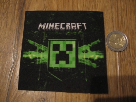Minecraft ofsetová nášivka po krajoch neobšívaná rozmery cca. 9x9cm