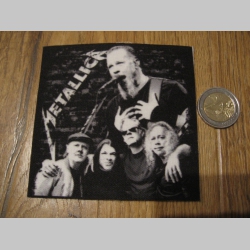 Metallica ofsetová nášivka po krajoch neobšívaná rozmery cca. 9x9cm