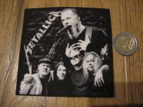 Metallica ofsetová nášivka po krajoch neobšívaná rozmery cca. 9x9cm