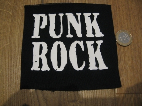 punk rock potlačená nášivka rozmery cca. 12x12cm (po krajoch neobšívaná)