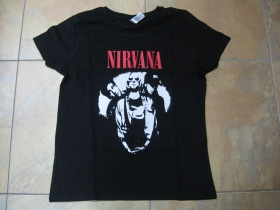 Nirvana dámske čierne tričko 100%bavlna 