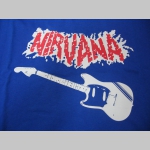 Nirvana mikina s kapucou stiahnutelnou šnúrkami a klokankovým vreckom vpredu 