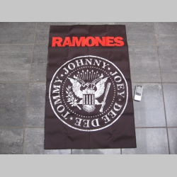 Ramones vlajka hrubá s obrázkom na jednej strane, rozmery 56x89cm materiál 100% polyester