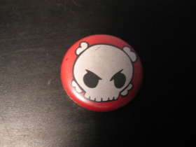 Smrtka - lebka, odznak priemer 25mm 