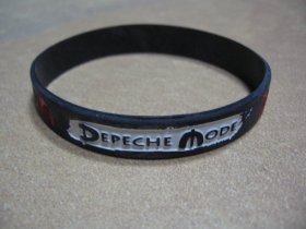 Depeche Mode - pružn&yacute; silik&oacute;nov&yacute; n&aacute;ramok s vyrazen&yacute;m mot&iacute;vom