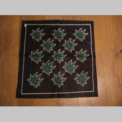 Marihuana - tr&aacute;va - &Scaron;atka 100%bavlna, rozmery cca.52x52cm