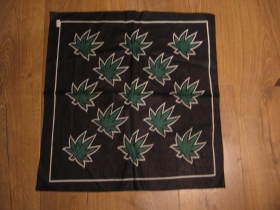 Marihuana - tr&aacute;va - &Scaron;atka 100%bavlna, rozmery cca.52x52cm