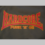 Hardcore Punk n Oi!   mikina s kapucou stiahnutelnou &scaron;n&uacute;rkami a klokankov&yacute;m vreckom vpredu 