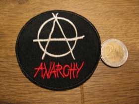 Anarchy - nažehľovacia vy&scaron;&iacute;van&aacute; n&aacute;&scaron;ivka - nažehlovačka (možnosť nažehliť alebo na&scaron;iť na odev) materi&aacute;l 100%bavlna