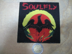 Soulfly ofsetov&aacute; n&aacute;&scaron;ivka po krajoch neob&scaron;&iacute;van&aacute; rozmery cca. 9x9cm