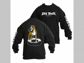 Pit Bull SS 04149 čierna pánska mikina s obojstrannou potlačou 80%bavlna 20%polyester 