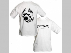 Pit Bull  TS 0105 pánske tričko biele 100%bavlna 
