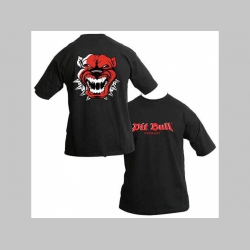 Pit Bull TS 04125  pánske čierne tričko s obojstrannou potlačou 100%bavlna 