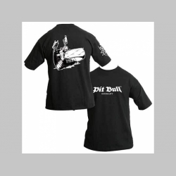 Pit bull TS 04127 čierne pánske tričko, obojstranná potlač  100%bavlna 