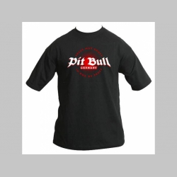 Pit Bull TS 04171 Treue Mut Kraft  čierne pánske tričko 100%bavlna 