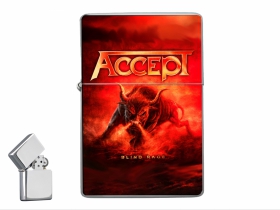 Accept - doplňovací benzínový zapalovač s vypalovaným obrázkom