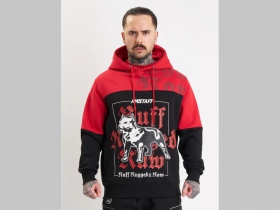 Amstaff ZANE hrub&aacute; čierna mikina s kapucou Materi&aacute;l: 80% bavlna, 20% polyester