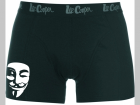 Anonymous čierne trenírky BOXER s tlačeným logom,  top kvalita 95%bavlna 5%elastan