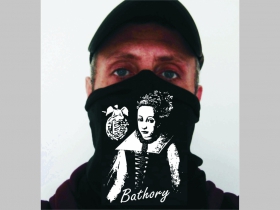 Elizabeth Bathory - Alžbeta Bátoriová čierna univerzálna elastická multifunkčná šatka vhodná na prekritie úst a nosa aj na turistiku pre chladenie krku v horúcom počasí