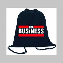 The Business ľahké sťahovacie vrecko ( batôžtek / vak ) s čiernou šnúrkou, 100% bavlna 100 g/m2, rozmery cca. 37 x 41 cm