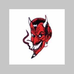 Devil - čert  nažehľovacia nášivka vyšívaná (možnosť nažehliť alebo našiť na odev)   rozmery cca 5,5x4,5cm