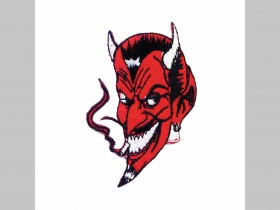 Devil - čert  nažehľovacia nášivka vyšívaná (možnosť nažehliť alebo našiť na odev)   rozmery cca 5,5x4,5cm