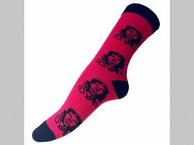 Che Guevara ponožky unisex, materiál 95%polyester 5% elastan univerzálna veľkosť 35-42 farba červenočierna