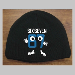 Six Seven 67 čierna pleten&aacute; čiapka stredne hrub&aacute; vo vn&uacute;tri naviac zateplen&aacute;, univerz&aacute;lna veľkosť, materi&aacute;lov&eacute; zloženie 100% akryl