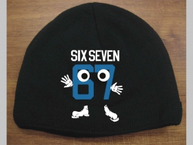 Six Seven 67 čierna pleten&aacute; čiapka stredne hrub&aacute; vo vn&uacute;tri naviac zateplen&aacute;, univerz&aacute;lna veľkosť, materi&aacute;lov&eacute; zloženie 100% akryl