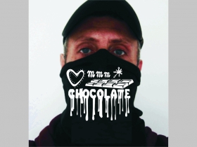 Chocolate - čokoláda univerzálna elastická multifunkčná šatka vhodná na prekritie úst a nosa aj na turistiku pre chladenie krku v horúcom počasí