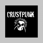 Crust Punk - čierna hrubá letecká bunda BOMBER typu MA-1 z pevného materiálu s masívnym zipsom na zapínanie 100%nylón, čiastočne vodeodolná