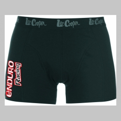 Enduro Racing čierne trenírky BOXER s tlačeným logom,  top kvalita 95%bavlna 5%elastan