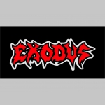 Exodus čierne teplákové kraťasy s tlačeným logom
