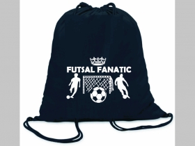 Futsal Fanatic ľahké sťahovacie vrecko ( batôžtek / vak ) s čiernou šnúrkou, 100% bavlna 100 g/m2, rozmery cca. 37 x 41 cm