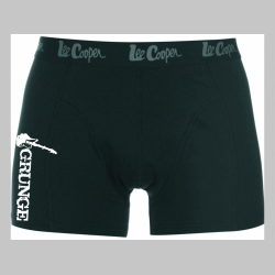 Grunge čierne trenírky BOXER s tlačeným logom, top kvalita 95%bavlna 5%elastan