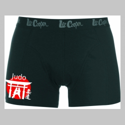 Judo čierne trenírky BOXER s tlačeným logom, top kvalita 95%bavlna 5%elastan