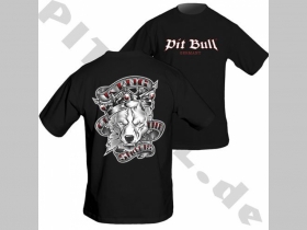 Pit Bull TS 04452 čierne pánske tričko KING OF THE STREETS s obojstrannou potlačou 100%bavlna 
