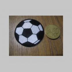 Futbalová lopta nažehľovacia nášivka vyšívaná (možnosť nažehliť alebo našiť na odev) priemer 3 cm
