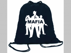 Mafia ľahké sťahovacie vrecko ( batôžtek / vak ) s čiernou šnúrkou, 100% bavlna 100 g/m2, rozmery cca. 37 x 41 cm