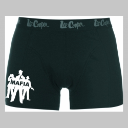 Mafia čierne trenírky BOXER s tlačeným logom, top kvalita 95%bavlna 5%elastan