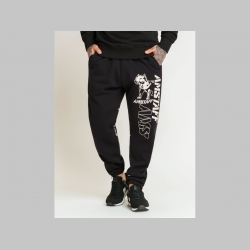 Amstaff MATA hrub&eacute; čierne p&aacute;nske Tepl&aacute;ky materi&aacute;l 80% bavlna 20% polyester