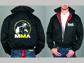 MMA Mixed Martial Sports  Bunda Harrington s hrejivou podšívkou farby RED TARTAN, obojstranné logo (s kapucou iba v čiernej farbe je za 42,90euro) 