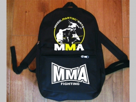 MMA Mixed Martial Arts jednoduchý ľahký ruksak, rozmery pri plnom obsahu cca: 40x27x10cm materiál 100%polyester