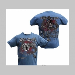 Pit Bull TS 05635 pánske bledomodré tričko s obojstrannou potlačou 100%bavlna