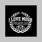 Mosh Familia  čierne teplákové kraťasy s tlačeným logom