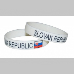 Silikónový náramok SLOVAC REPUBLIC,  cena za 1ks!