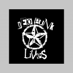Neopunk Lives čierne teplákové kraťasy s tlačeným logom