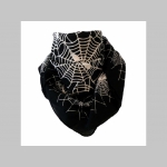" pavučina "  veľká čierna šatka materiál 100% bavlna rozmery 100x100cm