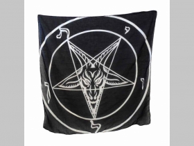 pentagram - Bafonet   veľká čierna šatka materiál 100% bavlna rozmery 100x100cm